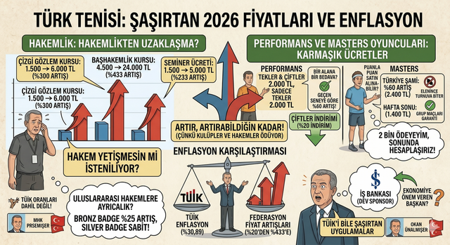 TÜİK’ E GÖRE ENFLASYON ORANI VE TENİSE YANSIMALARI